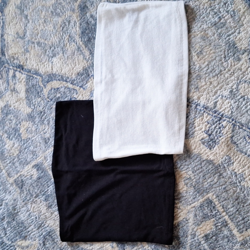 Crop tube tops, size XS